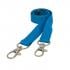 1.5cm Double Clip Plain Coloured Lanyard x10