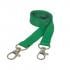 1.5cm Double Clip Plain Coloured Lanyard x10