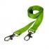 1.5cm Double Clip Plain Coloured Lanyard x10