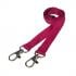 1.5cm Double Clip Plain Coloured Lanyard x10