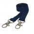 1.5cm Double Clip Plain Coloured Lanyard x10