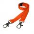 1.5cm Double Clip Plain Coloured Lanyard x10