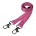 1.5cm Double Clip Plain Coloured Lanyard x10