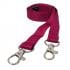 1.5cm Double Clip Plain Coloured Lanyard x10