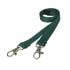 1.5cm Double Clip Plain Coloured Lanyard x10