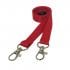 1.5cm Double Clip Plain Coloured Lanyard x10