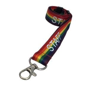 Rainbow Staff Lanyard x10