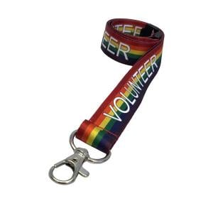 Rainbow Volunteer Lanyard x10