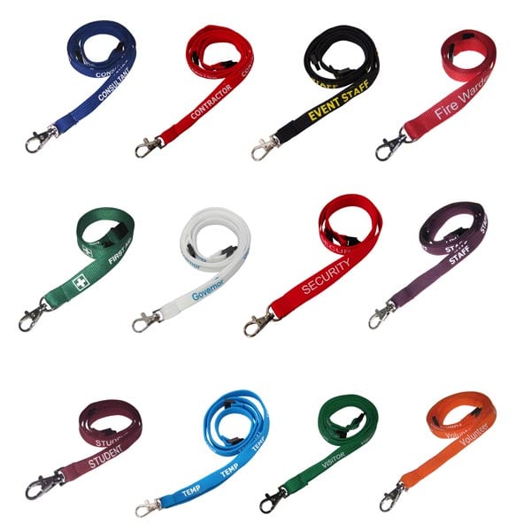 Pre Printed Text Lanyard